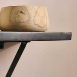 Atlas 150cm Mango Wood Wall Shelf - Jet Black - thumbnail 4