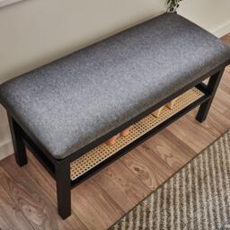 Charlie Hallway Bench - Black - thumbnail 2