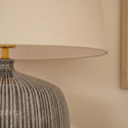 Tongham 31cm Ceramic Lamp Base - Dark Grey - thumbnail 3