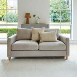 Ava 2 Seater Sofa - Sand with Pale Oak Legs - thumbnail 2