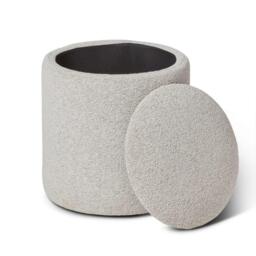 Abigail Storage Pouffe/Footstool - Dove Grey - thumbnail 5