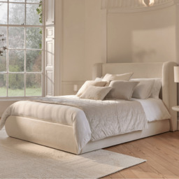 Hannah Double Ottoman Bed - Oyster White - thumbnail 1