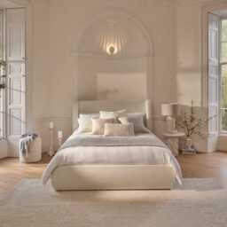Hannah Double Ottoman Bed - Oyster White - thumbnail 5