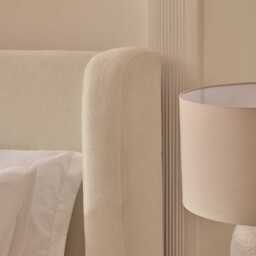 Hannah Double Ottoman Bed - Oyster White - thumbnail 4