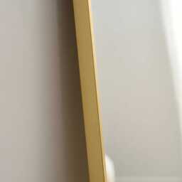Hensall 140X40cm Metal Rectangular Mirror - Gold - thumbnail 4