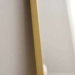 Hensall 140X40cm Metal Rectangular Mirror - Gold - thumbnail 4