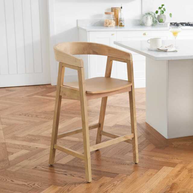 Ella Pale Oak Bar Stool - image 1
