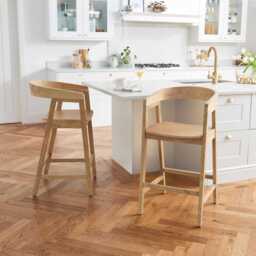 Ella Pale Oak Bar Stool - thumbnail 3
