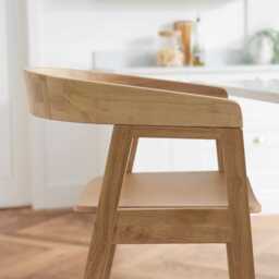 Ella Pale Oak Bar Stool - thumbnail 4