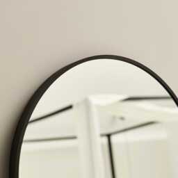 Ingham 170x50cm Full Length Arch Mirror - Black - thumbnail 4