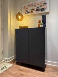 Jack Small Shoe Cabinet - Geometric - Blue - thumbnail 3