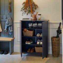 Jack Small Shoe Cabinet - Geometric - Blue - thumbnail 2