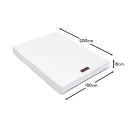 Luna Memory Foam Super King Mattress - Burgundy Red Zip - thumbnail 5