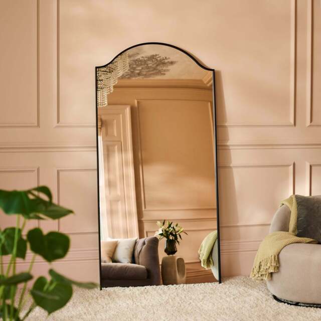 Soho 180x90cm Metal Mirror - Black - image 1