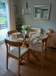 Faye Oak Wooden Woven Chairs - Set of 2 - thumbnail 2