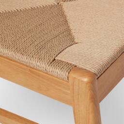 Faye Oak Wooden Woven Chairs - Set of 2 - thumbnail 6
