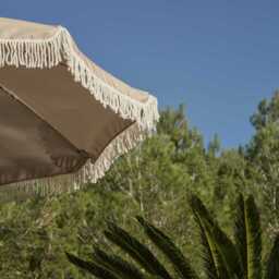 Oia Natural Parasol - 2m Round - thumbnail 6
