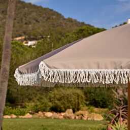 Oia Natural Parasol - 2m Round - thumbnail 3