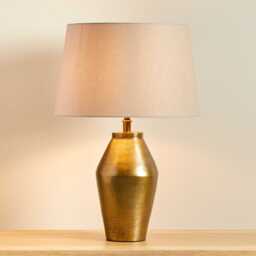 Thurlestone 29cm Metal Lamp Base - Gold - thumbnail 3