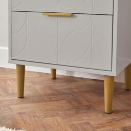 Gloria Tallboy - Grey & Brass Effect - thumbnail 2