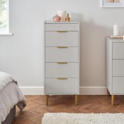 Gloria Tallboy - Grey & Brass Effect - thumbnail 4