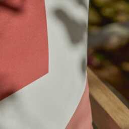Salcombe 50x50cm Garden Cushion Cover - Paprika and Blush Pink - thumbnail 6