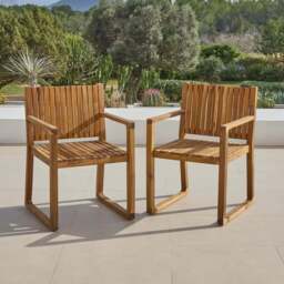 Lennox Table & 8 Lennox Armchairs with Cream LED Premium Parasol - thumbnail 4