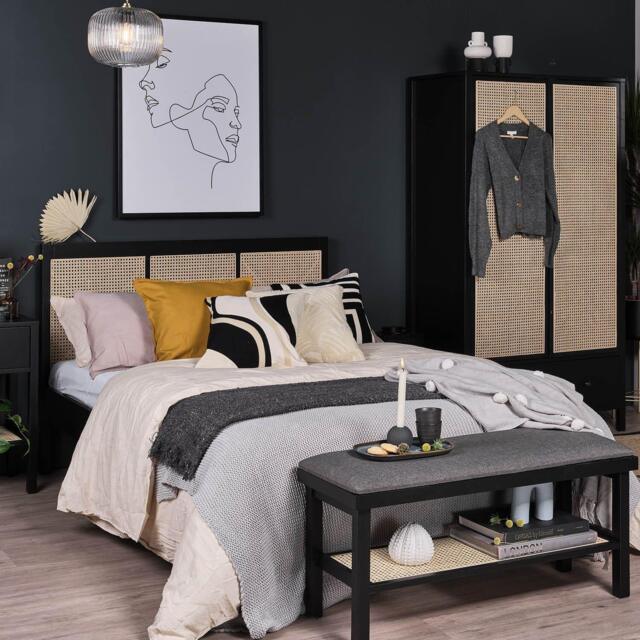 Charlie King Size Bed Frame - Black - image 1