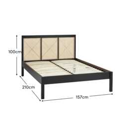 Charlie King Size Bed Frame - Black - thumbnail 3