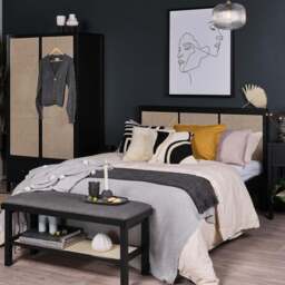 Charlie King Size Bed Frame - Black - thumbnail 1