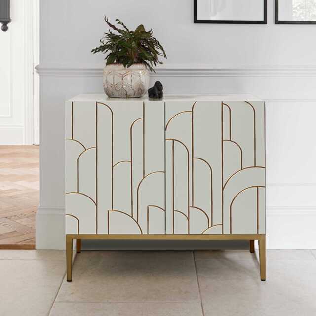 Gatsby 2 Door Small Sideboard - Snow White - image 1
