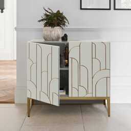 Gatsby 2 Door Small Sideboard - Snow White - thumbnail 2