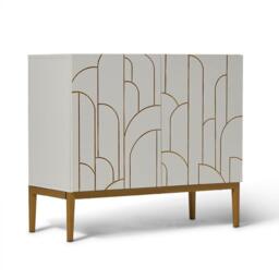 Gatsby 2 Door Small Sideboard - Snow White - thumbnail 3