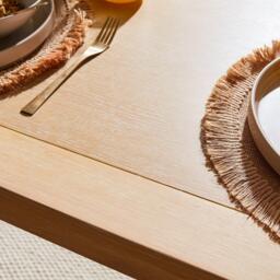 Charlotte Whitewash Dining Table - Cross Leg - thumbnail 5