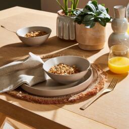 Charlotte Whitewash Dining Table - Cross Leg - thumbnail 3