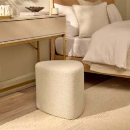 Alder Footstool - Oat Boucle - thumbnail 2
