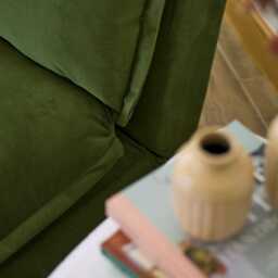 Harlow 2 Seater Double Sofa Bed - Fern Green - thumbnail 4