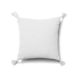 Otura 45x45cm Tasseled Cushion Cover - Ivory White