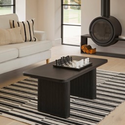 Orla Black Mango Wood Coffee Table