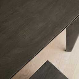 Ethan 3 Seater Mango Wood Dining Bench - Ash Grey - thumbnail 4