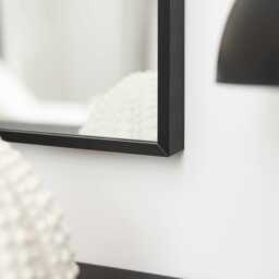 Ingham 70x70cm Metal Arch Mirror - Black - thumbnail 4