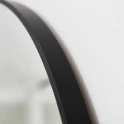Ingham 70x70cm Metal Arch Mirror - Black - thumbnail 5