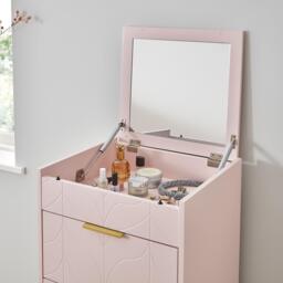 Gloria Tallboy - Blush Pink & Brass Effect - thumbnail 5