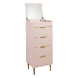Gloria Tallboy - Blush Pink & Brass Effect - thumbnail 6