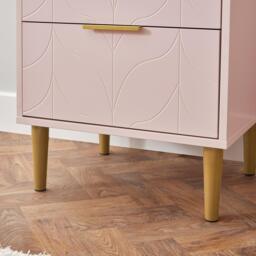 Gloria Tallboy - Blush Pink & Brass Effect - thumbnail 2