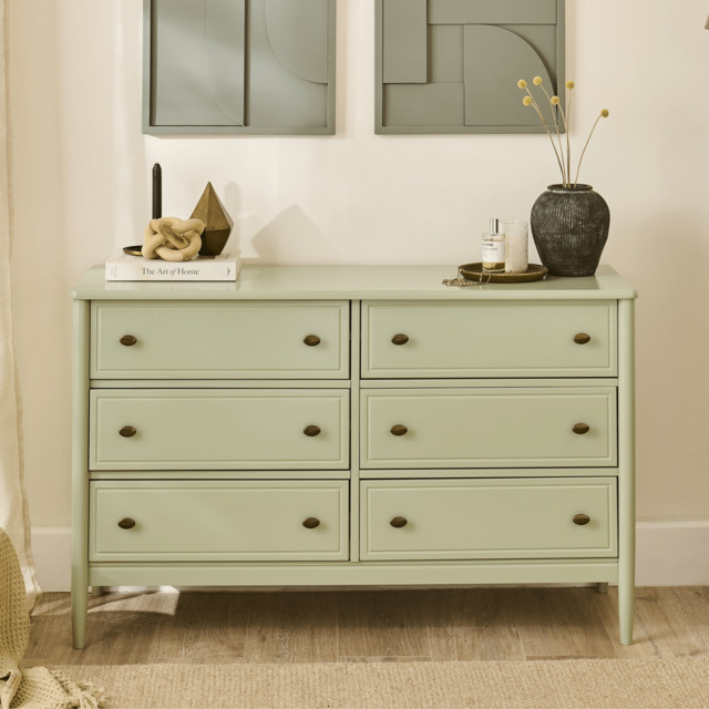 Aubrey 6 Drawer Chest of Drawers - Pistachio Green - image 1