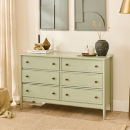 Aubrey 6 Drawer Chest of Drawers - Pistachio Green - thumbnail 5