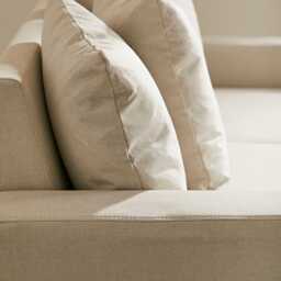 Tracy 2 Seater Sofa - Oatmeal with Black Legs - thumbnail 3