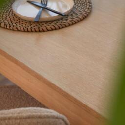 Amelia Whitewash Extendable Dining Table Set - 6 Seater - Ella Pale Oak Armchairs - thumbnail 5