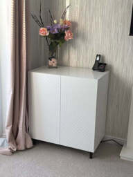 Jack 2 Door Small Sideboard - Geometric White - thumbnail 3
